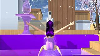 I watch the cartoon fox girl dance on my lap in POV