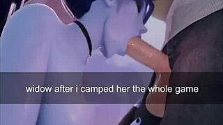 overwatch widowmaker mastürbasyon yapıp anal göt sikiliyor