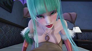 a succubus jumped on my dick in this wild 3d hentai uncensored scene. damn, those big tits!