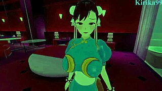 Chun-Li Intense Fucking in Street Fighter II Hentai with Big Tits Creampie