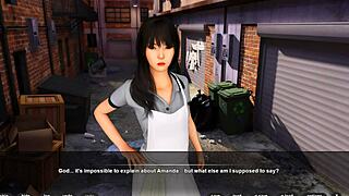 Is the daughter really for dessert in this hentai game chapter 12?