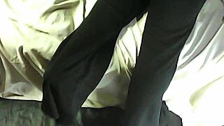 Mature Latina dominates sissy with strapon in wild couple humiliation play. Total orgasm control!