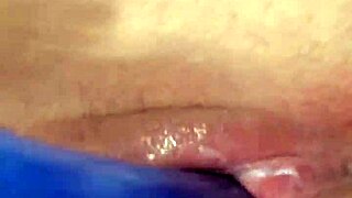 solo masturbation session in homemade style