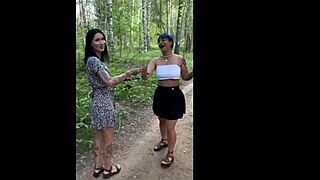 Friends having outdoor sex?