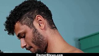 The doctor can't resist sucking his patient's amazing dick during the exam.