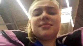 fucking a curvy teen outdoors in public view