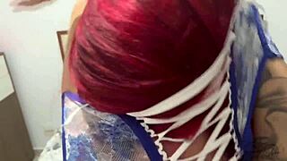 She Cums Several Times On Her Stepson's Big Cock, And He Gives Her A Facial Cumshot.