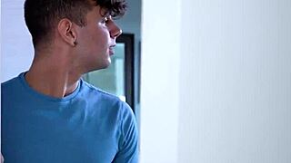 step son keeps eyeing step mom during her shower time. tension builds quietly.