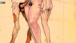 Vintage erotic drawings evoke deep emotional longing.