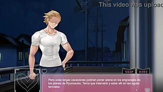 Hentai game ntraholic fucks his wife in front of him!