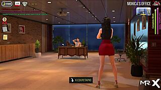 Fashion business hides anal plug in 3D hentai