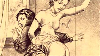 Look at this vintage erotic illustration, pure classic style