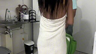 I, the delivery guy, got paid with tits and ripped clothes.