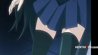 Old Teacher Turns Lesbian Students Straight with Hardcore Fucking HentaiX99