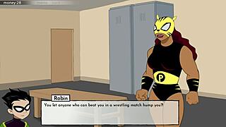 eighteen titans part ten in animated hentai game series with teen characters