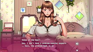 In this anime, the teacher hypnotizes the wife for blowjob and cum