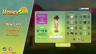 Honeysun Gameplay Part 1 Redhead Flight Attendant