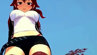 Eris and Roxy's intense threesome in Mushoku Tensei.