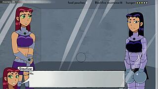 eighteen titans part ten in animated hentai game series with teen characters