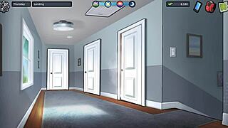 Summertime Saga unfolds with Debbie’s naughty kitchen creampie fun