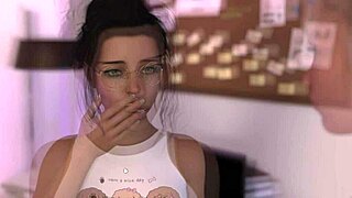 cartoon babe with big nipples fingering hard in lust theory ep 3!