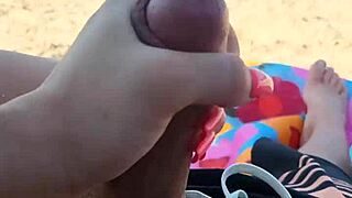 getting him off with a wild blowjob on a public beach during spring break.