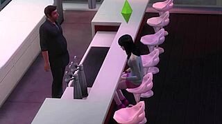 Sakura casually fucks everyone in the bar during a wild group session