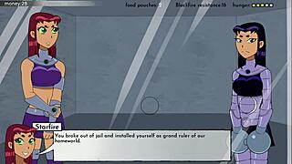 eighteen titans part ten in animated hentai game series with teen characters