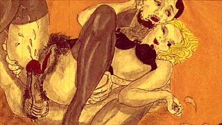 Vintage Erotic Illustration Unveils Steamy Retro Anime Action!