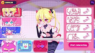 Cute Elf Girl in Anime Hentai Game Enjoys Various Sex Scenes