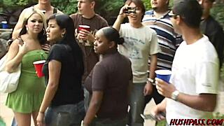 Kinky Asian amateur teases with public cock play