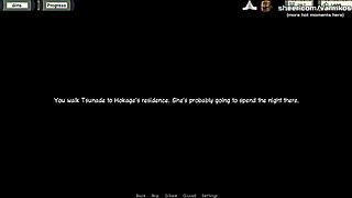 naruto kunoichi trainer, tsunade and tenten work me with handjob and footjob in public restaurant