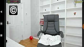 Huge tits milf subtly dances and pleasures herself with a dildo on webcam