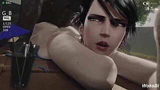 Bayonetta's big tits deepthroat hentai!