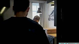 Welcome to the Neighborhood as Ladylyne Sucks and Rides Her Guest’s Big Cock