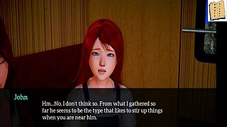 My new family 112, the cartoon teen says curiously.