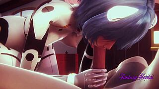 Evangelion Hentai 3D - Rei Ayanami Bangs Shinji Hard