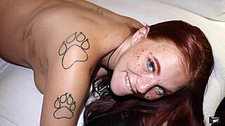 Eight months pregnant housewife stretchin’ her pussy before swingers bash, oops!