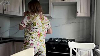 I'm Your Stepmother, Don't Cum Inside! Stepson Couldn't Resist Banging Me Hard.