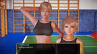 my new family game with blonde small tits