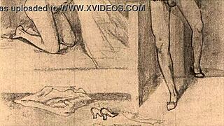 Vintage Erotic Drawings with a Seductive Retro Anime Flair