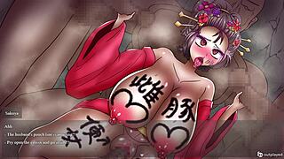 erotic shrine maiden chin explores traps in mankuro sai journey