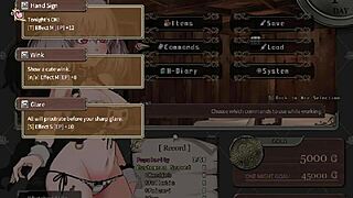 branded azel horny adventurer prostitutes for big cocks in lewdcrest lady of the night hentai gameplay