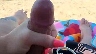 getting him off with a wild blowjob on a public beach during spring break.