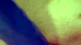 solo masturbation session in homemade style