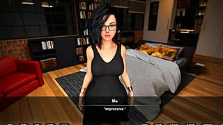 Is the daughter really for dessert in this hentai game chapter 12?