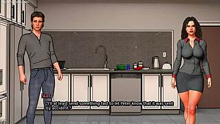 Damn, husband lets cuckold wife bang her first massive BBC! This married slut cheats with a monster cock in 3D porn games!