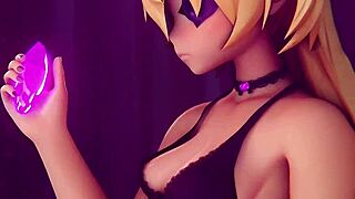 Delivery for Fischl turned into a wild 3D hentai encounter with massive tits on display