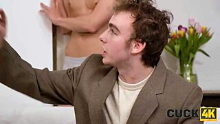 Cuck4k delivers raw cheating action as husband watches her get drilled hard