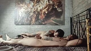 Steamy encounter with neighbor leads to intense pleasure